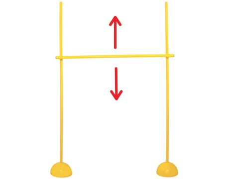 JOKOMISIADA Regulowany Płotek do skakania 150 cm Przeszkoda dla Hobby Horse SP0861