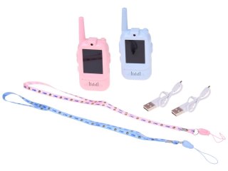 JOKOMISIADA Zestaw 2x Krótkofalówki Dla Dzieci Walkie Talkie Video LCD 2" Kamera ZA6160