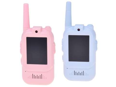 JOKOMISIADA Zestaw 2x Krótkofalówki Dla Dzieci Walkie Talkie Video LCD 2" Kamera ZA6160