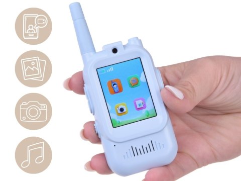 JOKOMISIADA Zestaw 2x Krótkofalówki Dla Dzieci Walkie Talkie Video LCD 2" Kamera ZA6160