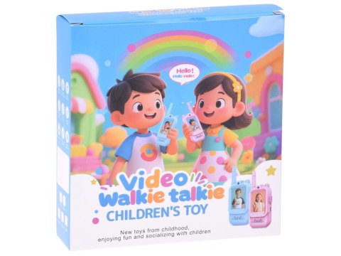 JOKOMISIADA Zestaw 2x Krótkofalówki Dla Dzieci Walkie Talkie Video LCD 2" Kamera ZA6160