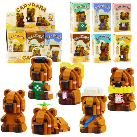 LEAN TOYS Klocki Konstrukcyjne Kapibara Figurka 3D 204 - 263 el.