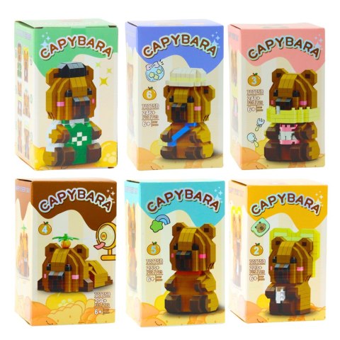 LEAN TOYS Klocki Konstrukcyjne Kapibara Figurka 3D 204 - 263 el.