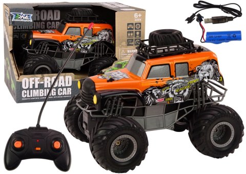 LEAN Toys Autko Zdalnie Sterowane RC Terenowe 1:16 Pomarańczowy
