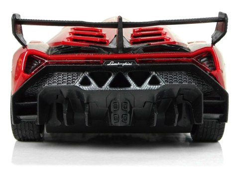 LEAN Toys Auto Zdalnie Sterowane Lamborghini Veneno Czerwony 2,4 G Pilot Kierownica Dźwięk Światła 1:24