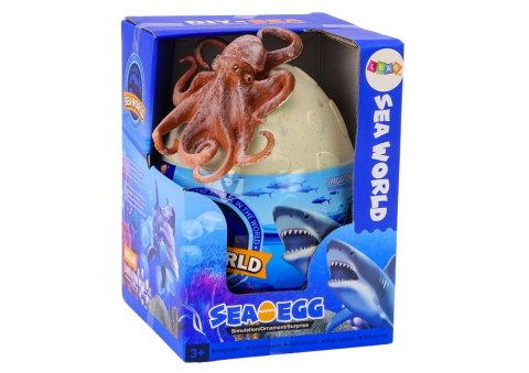 LEAN Toys Jajo Z Figurkami Zwierząt Morskich Rośliny Ośmiornica 26 El