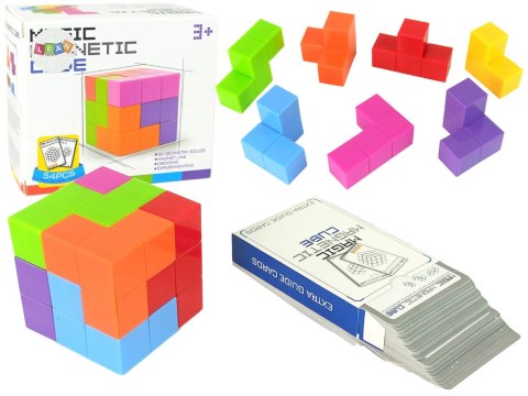 LEAN Toys Magiczna Kostka Do Układania Magnetyczna 7 El.