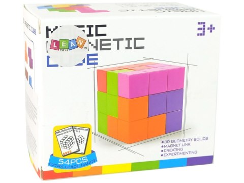 LEAN Toys Magiczna Kostka Do Układania Magnetyczna 7 El.