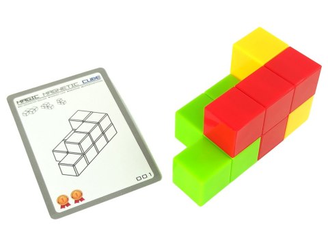 LEAN Toys Magiczna Kostka Do Układania Magnetyczna 7 El.