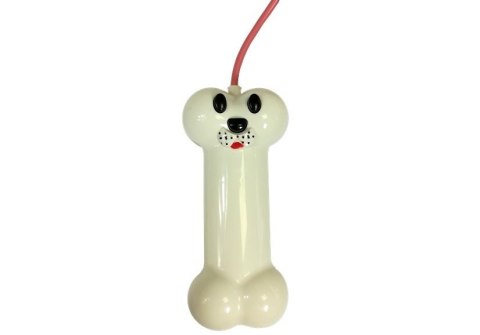 LEAN Toys Pluszowy Pies Na Smyczy Sterowany Pilot Kość