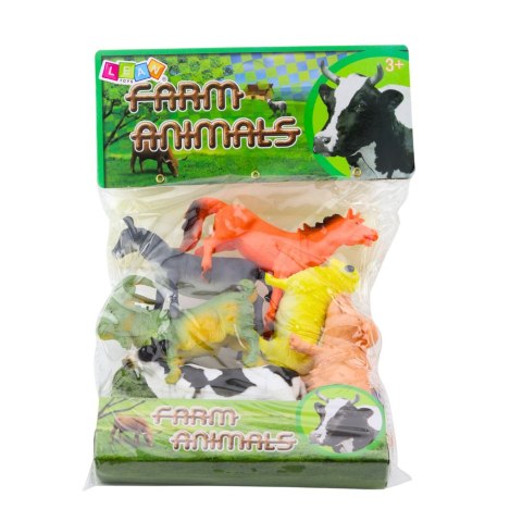 LEAN Toys Zestaw Figurki Zwierzęta Domowe Gospodarskie Farma 6 szt.