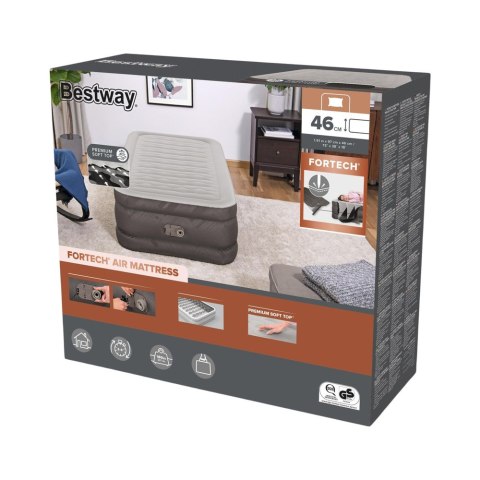 Bestway Materac Jednoosobowy Dmuchany Z Pompką Elektryczną 191 x 97cm Bestway 69048