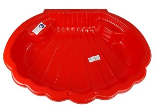 Dorex Piaskownica Basen Dla Dzieci 2w1 Muszelka Czerwona 110cm 2075