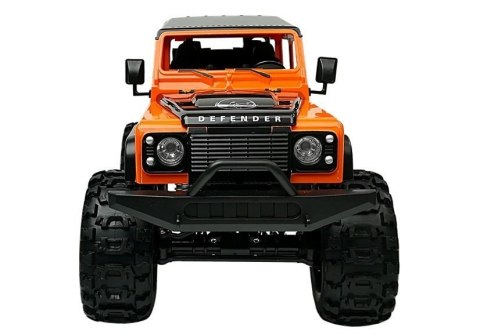 Double E Auto Zdalnie Sterowane Land Rover Defender R/C Pomarańczowe 1:14