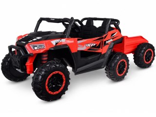 JOKOMISIADA Auto na akumulator dla dziecka dwuosobowy BUGGY 4x4 przyczepa PA0342