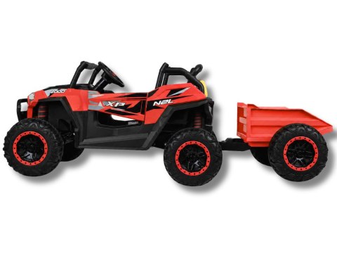 JOKOMISIADA Auto na akumulator dla dziecka dwuosobowy BUGGY 4x4 przyczepa PA0342