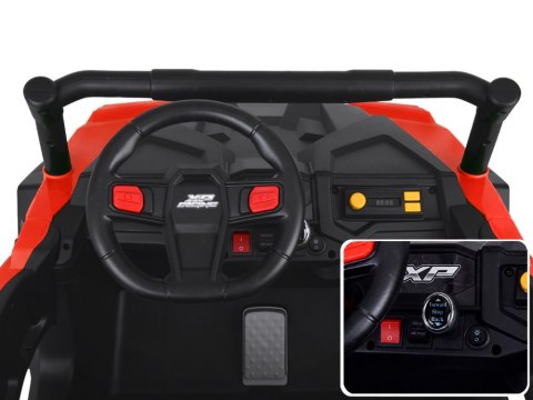 JOKOMISIADA Auto na akumulator dla dziecka dwuosobowy BUGGY 4x4 przyczepa PA0342
