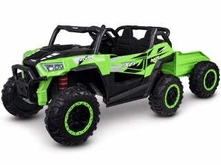 JOKOMISIADA Auto na akumulator dla dziecka dwuosobowy BUGGY 4x4 przyczepa PA0342