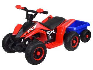 JOKOMISIADA Quad elektryczny na akumulator dla dziecka +przyczepka ef świetlne PA0351