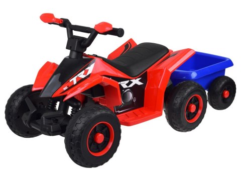 JOKOMISIADA Quad elektryczny na akumulator dla dziecka +przyczepka ef świetlne PA0351