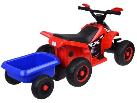 JOKOMISIADA Quad elektryczny na akumulator dla dziecka +przyczepka ef świetlne PA0351