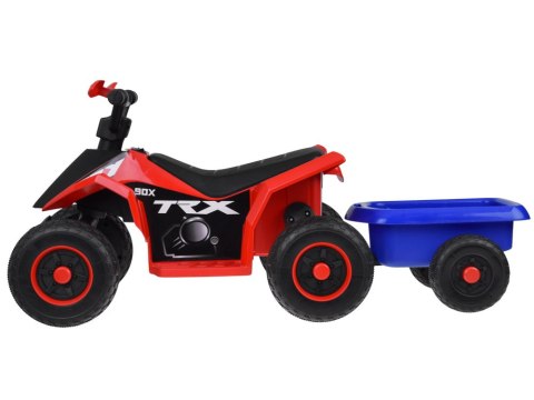 JOKOMISIADA Quad elektryczny na akumulator dla dziecka +przyczepka ef świetlne PA0351