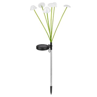 LEAN Lampka Solarna Ogrodowa Dekoracyjna Grzybki Ciepłe Światło LED 70cm