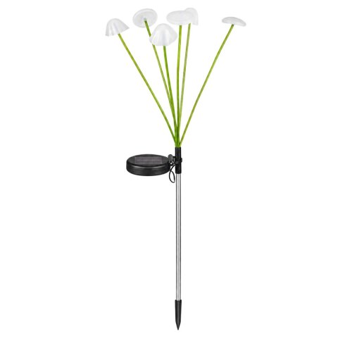 LEAN Lampka Solarna Ogrodowa Dekoracyjna Grzybki Ciepłe Światło LED 70cm