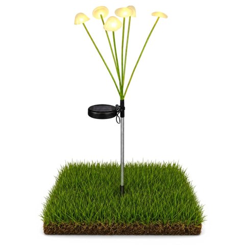 LEAN Lampka Solarna Ogrodowa Dekoracyjna Grzybki Ciepłe Światło LED 70cm