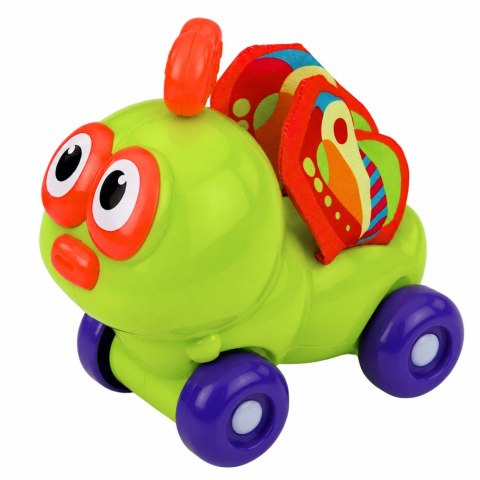 LEAN TOYS Interaktywna Zabawka Autko Pszczółka Sensoryczna Dla Malucha Zielona