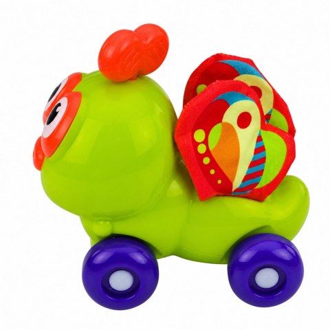 LEAN TOYS Interaktywna Zabawka Autko Pszczółka Sensoryczna Dla Malucha Zielona
