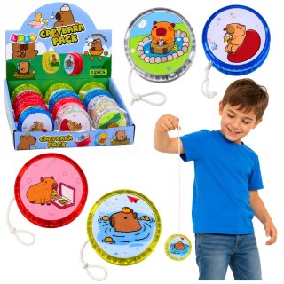 LEAN TOYS Jojo Kapibara Zabawka Zręcznościowa Świecące Kolorowe Yo-Yo 5,5 cm