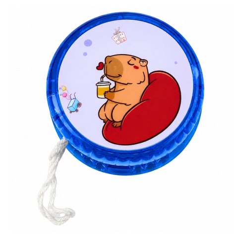 LEAN TOYS Jojo Kapibara Zabawka Zręcznościowa Świecące Kolorowe Yo-Yo 5,5 cm