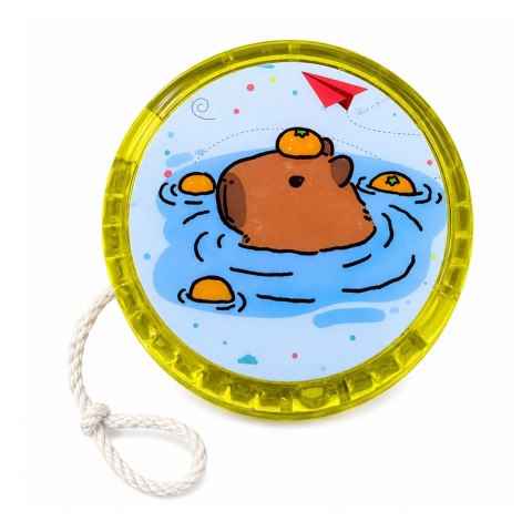 LEAN TOYS Jojo Kapibara Zabawka Zręcznościowa Świecące Kolorowe Yo-Yo 5,5 cm