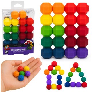 LEAN TOYS Magnetyczne Kulki Antystresowe Gra Układanka Logiczna Zręcznościowa