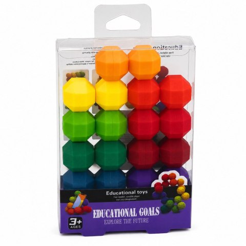 LEAN TOYS Magnetyczne Kulki Antystresowe Gra Układanka Logiczna Zręcznościowa