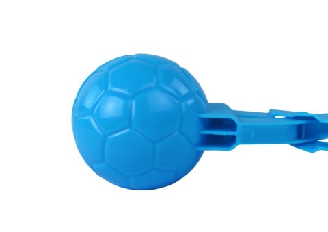 LEAN TOYS Śnieżkomat Maszynka do Kulek Śnieżnych Wzór Piłki Niebieska 20cm x 5cm x5cm