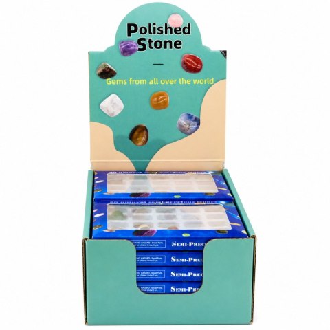 LEAN TOYS Zestaw Minerały Półszlachetne Kamienie Kolekcjonerskie Edukacyjne 20 szt.