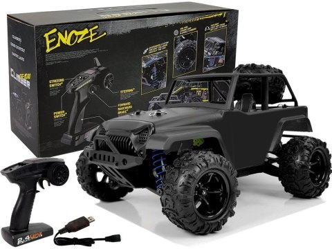 LEAN Toys Auto Terenowe Off-Road Zdalnie Sterowane 1:18 Czarne ENOZE 9304E 40 km/h