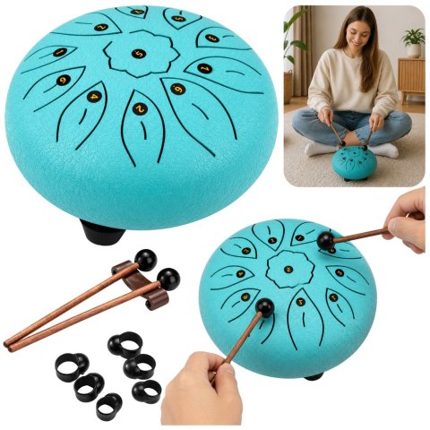 LEAN Toys Bęben Językowy Instrument Relaksacyjny Do Jogi Muzykoterapii Medytacji