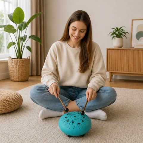 LEAN Toys Bęben Językowy Instrument Relaksacyjny Do Jogi Muzykoterapii Medytacji