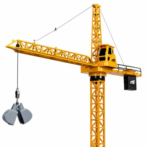 LEAN Toys Dźwig Żuraw Budowlany Zdalnie Sterowany RC Przewodowy Obrót 360° 71 cm