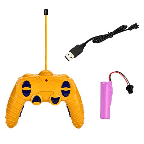 LEAN Toys Dźwig Żuraw Budowlany Zdalnie Sterowany RC Przewodowy Obrót 360° 71 cm