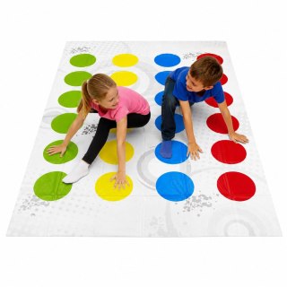 LEAN Toys Gra Zręcznościowa Twist Mata Ruchowa Rodzinna Towarzyska Tarcza Losująca