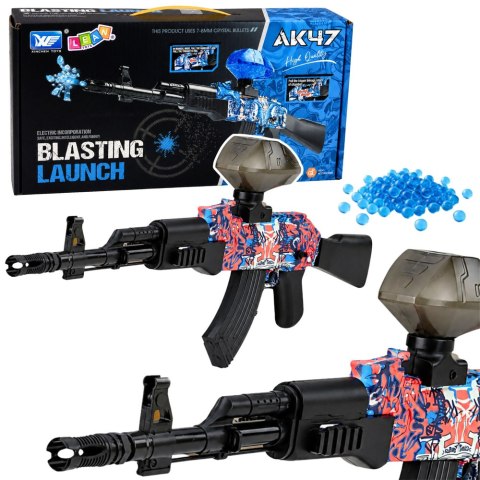 LEAN Toys Karabin AK47 Pistolet Na Kulki Wodne Żelowe Automatyczny Elektryczny 70 cm