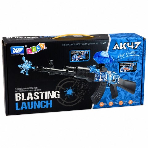 LEAN Toys Karabin AK47 Pistolet Na Kulki Wodne Żelowe Automatyczny Elektryczny 70 cm