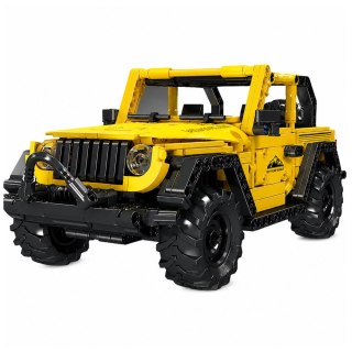 LEAN Toys Klocki Konstrukcyjne Auto Samochód Terenowy Wrangler Żółty 746 el.