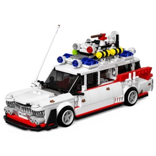 LEAN Toys Klocki Konstrukcyjne Auto Samochód Widmo Ghost Bus Biały 631 el.