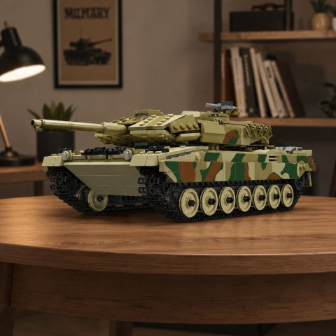 LEAN Toys Klocki Konstrukcyjne Czołg Wojskowy Leopard Zdalnie Sterowany RC 1100 el.