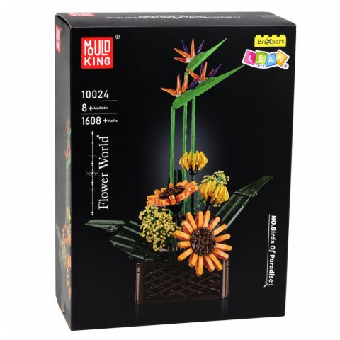 LEAN Toys Klocki Konstrukcyjne Kompozycja Strelicja Słoneczniki w Doniczce 1608 el.